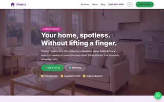 House cleaning company website
