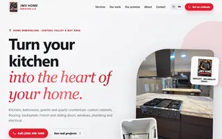 Home services company website